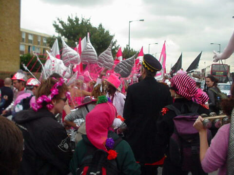 Pink crowd